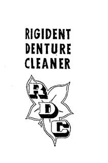 RIGIDENT DENTURE CLEANER RDC trademark