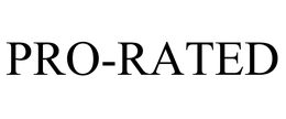 PRO-RATED trademark