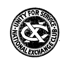 NATIONAL EXCHANGE CLUB UNITY FOR SERVICE trademark