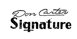 DON CARTER SIGNATURE trademark