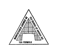 MANUFACTURER LICENSED BY TILE COUNCIL OF AMERICA INC. TCA FORMULA trademark