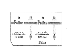 PALLAS FILTER ANTITONNIC KINGSIZE CIGARETTES 20 CIGARETTES trademark