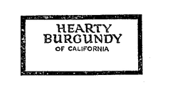 HEARTY BURGUNDY OF CALIFORNIA trademark