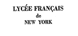 LYCEE FRANCAIS DE NEW YORK trademark