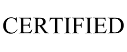 CERTIFIED trademark