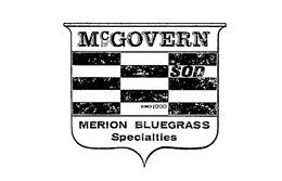 MCGOVERN MERION BLUEGRASS SPECIALTIES SOD SINCE 1900 trademark