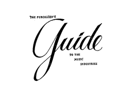 THE PURCHASER'S GUIDE TO THE MUSIC INDUSTRIES trademark