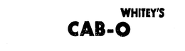 WHITEY'S CAB-O trademark