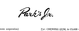PARK'S JR. trademark