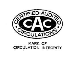 CAC CERTIFIED-AUDITED-CIRCULATIONS MARK OF CIRCULATION INTEGRITY trademark