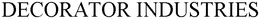 DECORATOR INDUSTRIES trademark