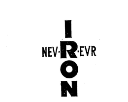 NEV R EVR IRON trademark