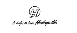 H IT HELPS TO HAVE HARLEYSVILLE trademark