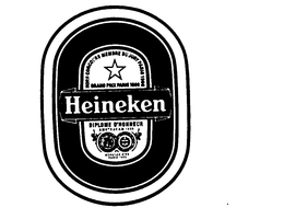 HEINEKEN HORS CONCOURS MEMBRE DU JURY PARIS 1900 GRAND PRIX 1889 DIPLOME D'HONNEUR AMSTERDAM 1883 MEDAILLE D'OR PARIS 1875 trademark