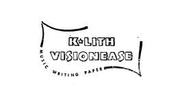 K-LITH VISIONEASE MUSIC WRITING PAPER trademark