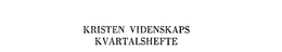 KRISTEN VIDENSKAPS KVARTALSHEFTE trademark