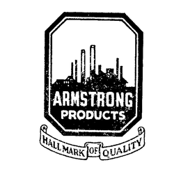 ARMSTRONG PRODUCTS HALLMARK OF QUALITY trademark