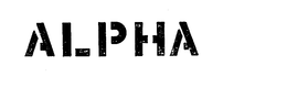 ALPHA trademark