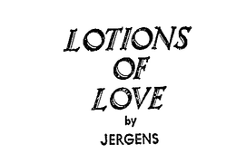 LOTIONS OF LOVE BY JERGENS trademark