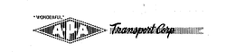 "WONDERFUL." A-P-A TRANSPORT CORP. trademark