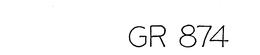 GR 874 trademark