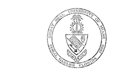 GREAT SEAL UNIVERSITY OF MIAMI CORAL GABLES FLORIDA 1925 trademark