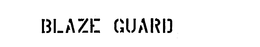 BLAZE GUARD trademark
