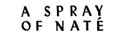 A SPRAY OF NATE trademark