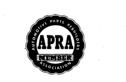 APRA AUTOMOTIVE PARTS REBUILDERS ASSOCIATION MEMBER trademark