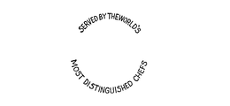 SERVED BY THE WORLD'S MOST DISTINGUISHED CHEFS trademark