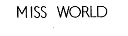 MISS WORLD trademark