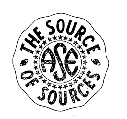 THE SOURCE OF SOURCES ASE trademark