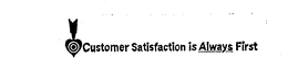 CUSTOMER SATISFACTION IS ALWAYS FIRST trademark