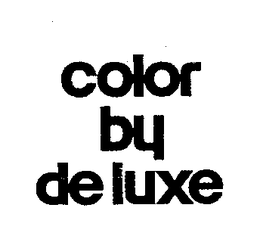 COLOR BY DE LUXE trademark
