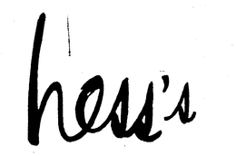 HESS'S trademark