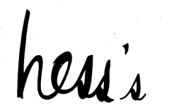 HESS'S trademark