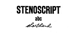 STENOSCRIPT ABC SHORTHAND trademark