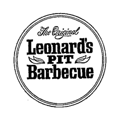 THE ORIGINAL LEONARD'S PIT BARBECUE trademark