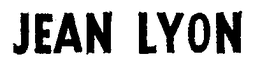 JEAN LYON trademark