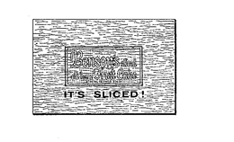 BENSON'S SLICED FRUIT CAKE IT'S SLICED! trademark
