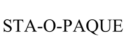 STA-O-PAQUE trademark