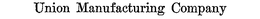 UNION MFG. CO.  NEW BRITAIN.CONN. U.S.A. trademark
