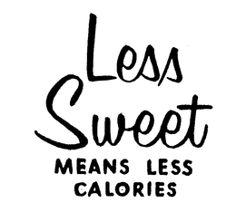 LESS SWEET MEANS LESS CALORIES trademark