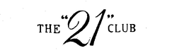 THE "21" CLUB trademark