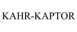 KAHR-KAPTOR trademark