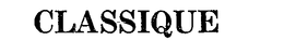 CLASSIQUE trademark