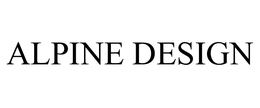 ALPINE DESIGN trademark