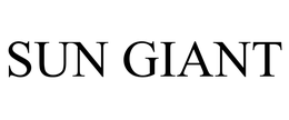 SUN GIANT trademark