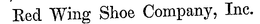 RED WING SHOES trademark