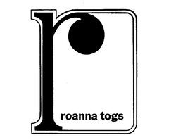 R ROANNA TOGS trademark